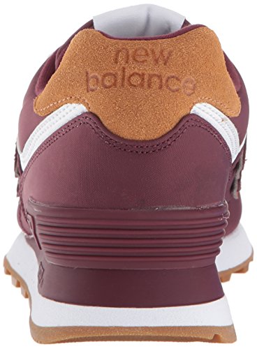 New Balance Women's 574 V2 Back Pack Sneaker, Nb Burgundy/White, 11.5