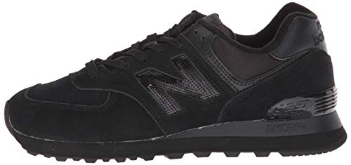 New Balance Women's 574 V2 Holiday Sparkler Sneaker, Black/Black, 11.5