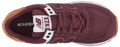 New Balance Women's 574 V2 Back Pack Sneaker, Nb Burgundy/White, 11.5