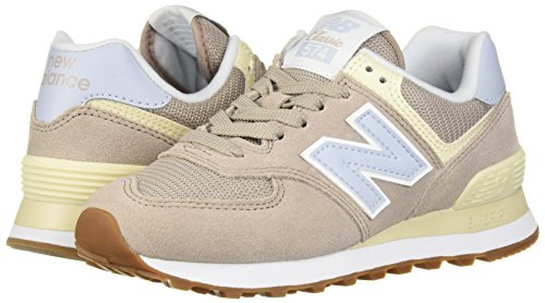 New Balance Women's 574 V2 Summer Sneaker, Flat White, 11 B US