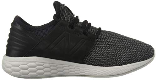 New Balance Men's Fresh Foam Cruz V2 Sneaker, Black/Castlerock/Nubuck, 11 2E US