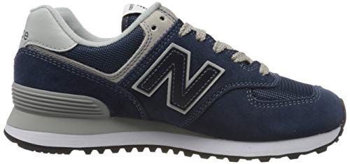 New Balance Women's 574 V2 Evergreen Sneaker, Navy/White, 11