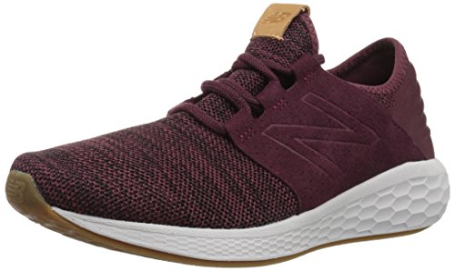 New Balance Men's Fresh Foam Cruz V2 Sneaker, Nubuck Burgundy, 7 2E US