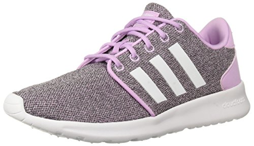 adidas Women's CloudfoamQT Racer Xpressive-Contemporary CloudfoamRunning Sneakers Shoes, clear lilac/white/black, 5 M US