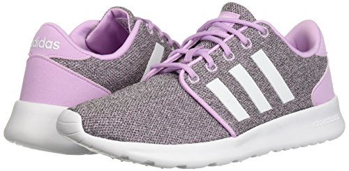 adidas Women's CloudfoamQT Racer Xpressive-Contemporary CloudfoamRunning Sneakers Shoes, clear lilac/white/black, 5 M US