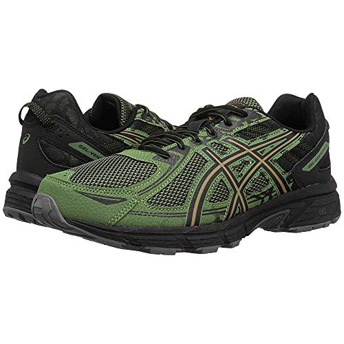 ASICS Mens Gel-Venture 6 Running Shoe, Cedar Green/Lava Orange, 9