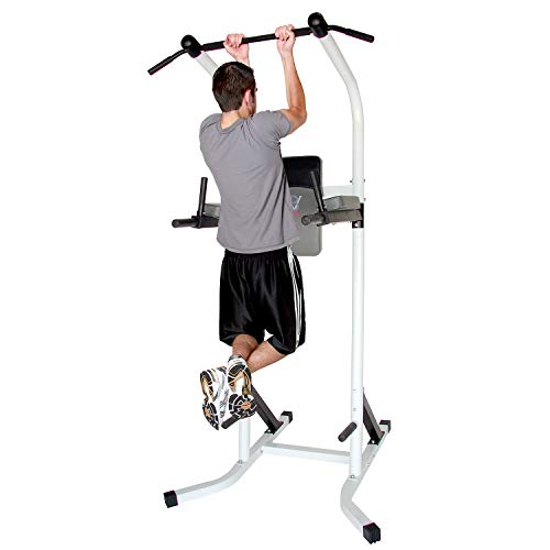 Body Champ Fitness Multi Function Power Tower/Multi Station for Home Office Gym Dip Stands Pull Up VKR/Space Saving PT600