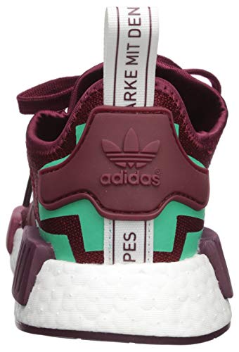 adidas Originals Women's NMD_R1 Running Shoe, Collegiate Burgundy/Collegiate Burgundy/Hi-Res Green, 8