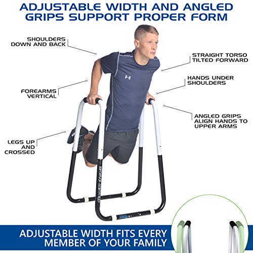 Ultimate Body Press Dip Bar Fitness Station