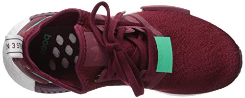 adidas Originals Women's NMD_R1 Running Shoe, Collegiate Burgundy/Collegiate Burgundy/Hi-Res Green, 8