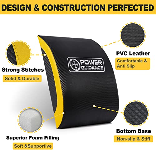 POWER GUIDANCE Ab Exercise Mat - Sit Up Pad - Abdominal & Core Trainer Mat for Full Range of Motion Ab Workouts