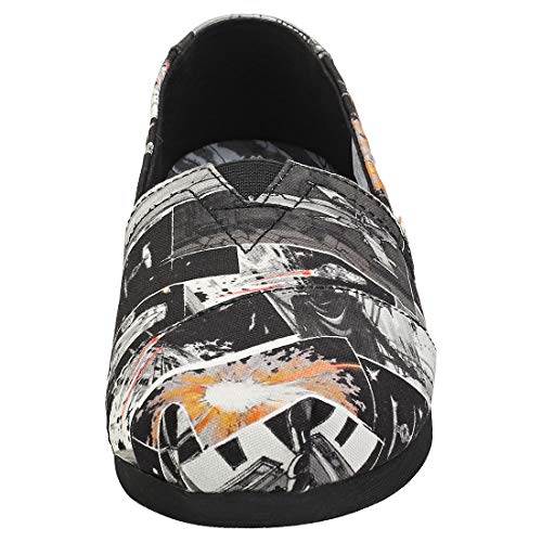 TOMS Black Star Wars Print Women's Canvas Slip-on Black 10014414 9