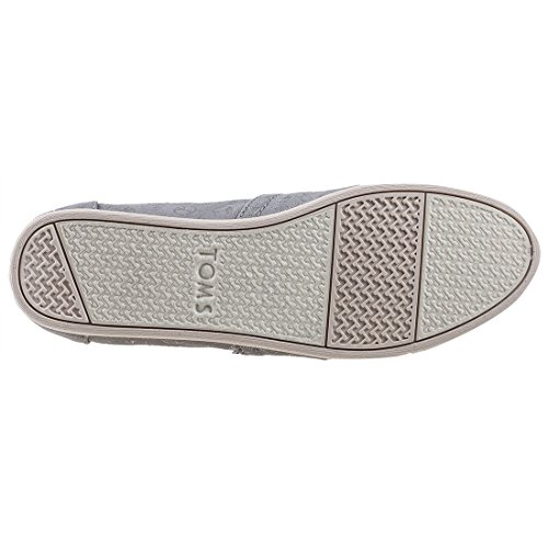 TOMS Women's Drizzle Grey Foil Peace Sign 10010795 (Size: 9)