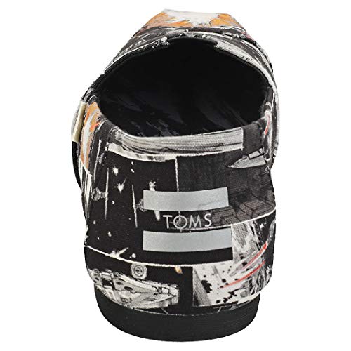 TOMS Black Star Wars Print Women's Canvas Slip-on Black 10014414 9