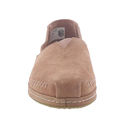 TOMS Alpargata Leather Wrap Toms Sand Pink Pig Suede Leather Wrap 8.5