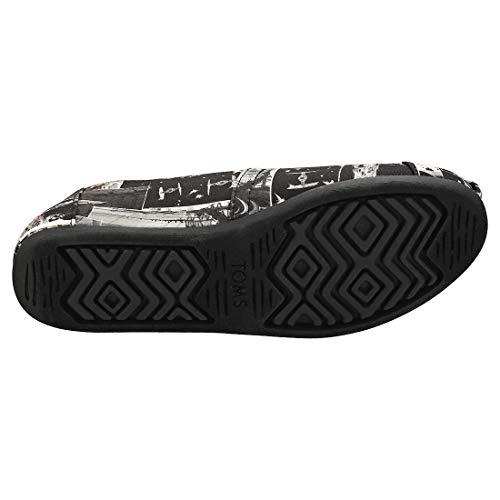 TOMS Black Star Wars Print Women's Canvas Slip-on Black 10014414 9
