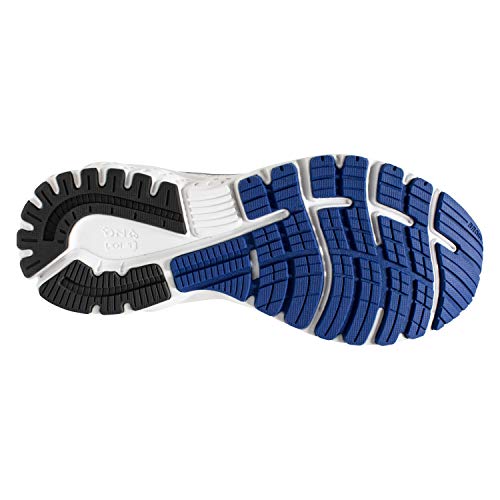 Brooks Mens Adrenaline GTS 19 Running Shoe - Grey/Blue/Ebony - B - 12.0