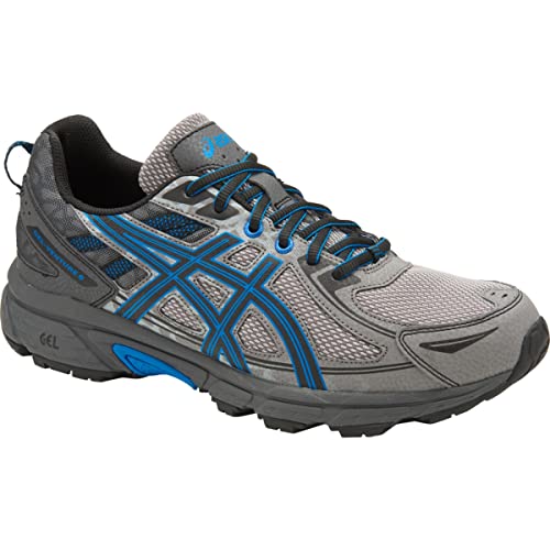 ASICS Men's Mens Gel-Venture 6 Athletic Shoe, Aluminum/Black/Directoire Blue, 11.5 Medium US