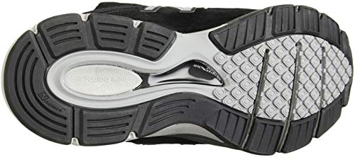 New Balance Men's Made 990 V4 Sneaker, Black/Silver, 7.5 XXW US