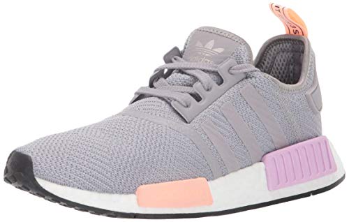 adidas Women's NMD_R1, Light Granite/Clear Orange, 10.5