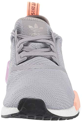 adidas Women's NMD_R1, Light Granite/Clear Orange, 10.5