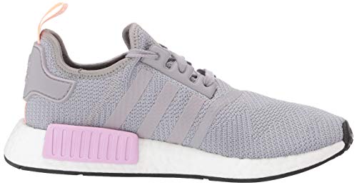 adidas Women's NMD_R1, Light Granite/Clear Orange, 10.5
