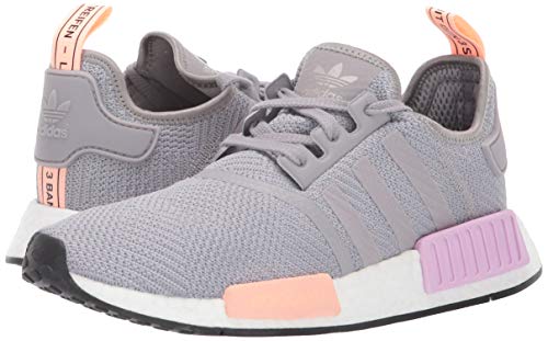 adidas Women's NMD_R1, Light Granite/Clear Orange, 10.5