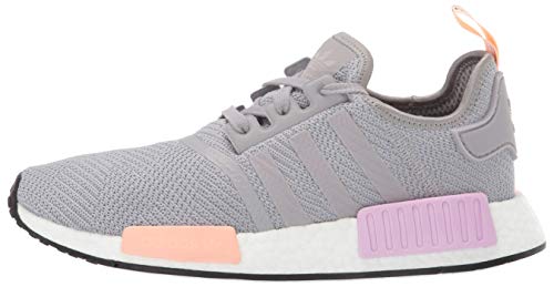 adidas Women's NMD_R1, Light Granite/Clear Orange, 10.5