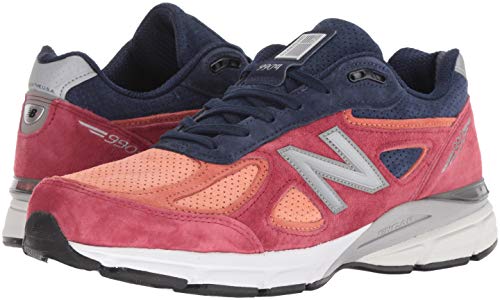 New Balance Men's 990v4 Sneaker, Orange, 7 D US