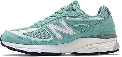 New Balance Men's 990v4 Sneaker, Green/White, 8.5 D US