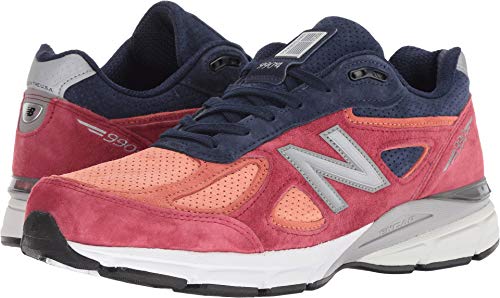 New Balance Men's 990v4 Sneaker, Orange, 8.5 D US