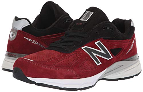 New Balance Men's 990v4 Sneaker, Red, 7 D US