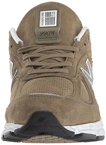 New Balance Men's Made 990 V4 Sneaker, Covert Green/Covert Green, 8.5 M US