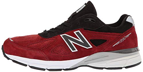 New Balance Men's 990v4 Sneaker, Red, 7 D US