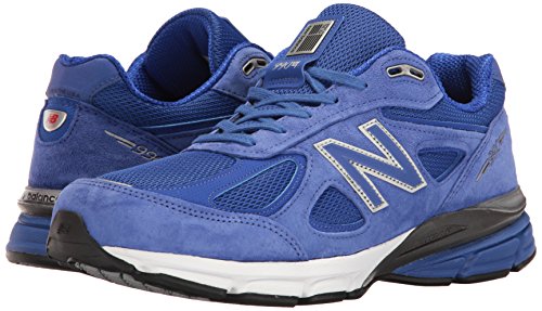 New Balance Men's Made 990 V4 Sneaker, UV Blue/Silver, 8 D US