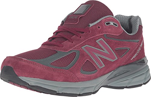 New Balance Men's Made 990 V4 Sneaker, Burgundy, 8.5 D US
