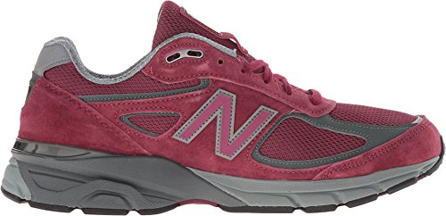 New Balance Men's Made 990 V4 Sneaker, Burgundy, 9 D US