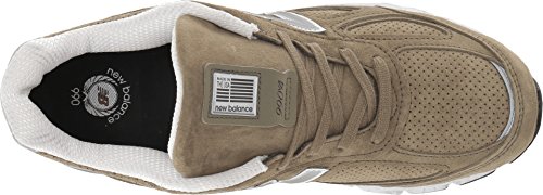New Balance Men's Made 990 V4 Sneaker, Covert Green/Covert Green, 9 M US