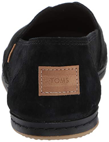 TOMS Women's Alpargata Espadrille, Size: 5.5 B(M) US, Color: Black Npig Nubuck Su