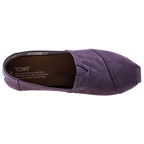 TOMS Women's Alpargata Microfiber Shoes Black Plum Size 6