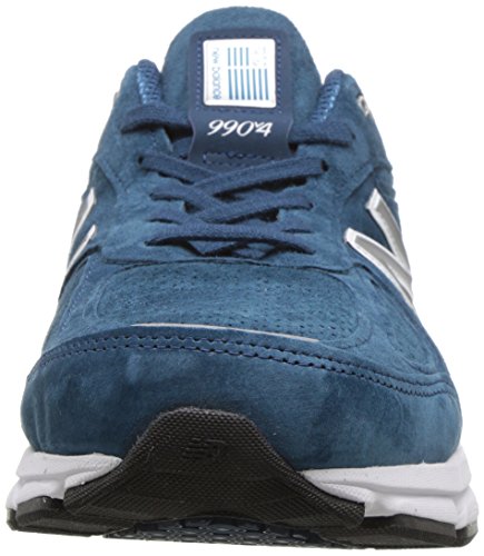 New Balance Men's Made 990 V4 Sneaker, North Sea/White, 7 D US