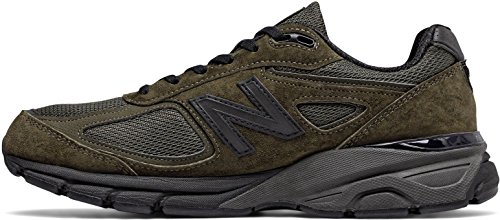 New Balance Men's Made 990 V4 Sneaker, Military Green, 8 D US