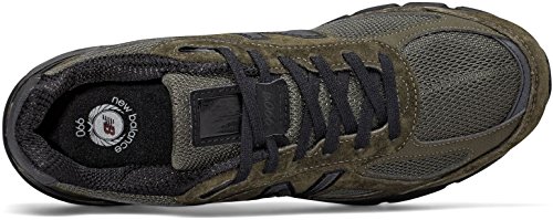 New Balance Men's Made 990 V4 Sneaker, Military Green, 8 D US