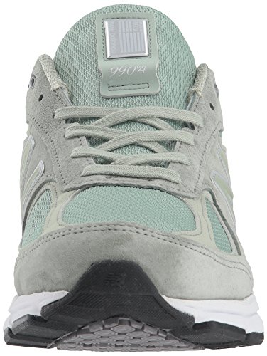 New Balance Men's Made 990 V4 Sneaker, Silver Mint/White, 8 D US