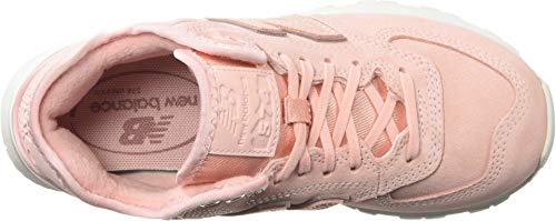 New Balance Women's 574 V1 Mid Sneaker, Himalayan Pink/Himalayan Pink, 8 Wide