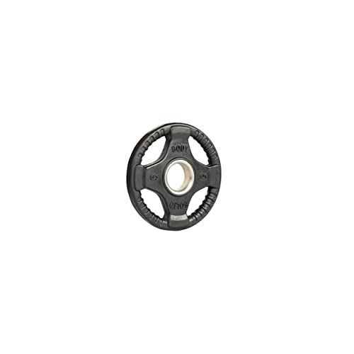 Body-Solid: Rubber Coated Olympic Weight Plates Set with Anti-Slip Grip - Perfect for Strength Training, Home Gym, and Barbell Workouts