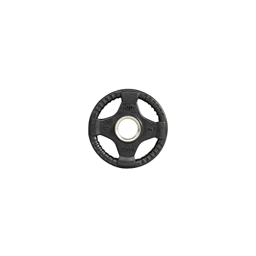 Body-Solid: Rubber Coated Olympic Weight Plates Set with Anti-Slip Grip - Perfect for Strength Training, Home Gym, and Barbell Workouts