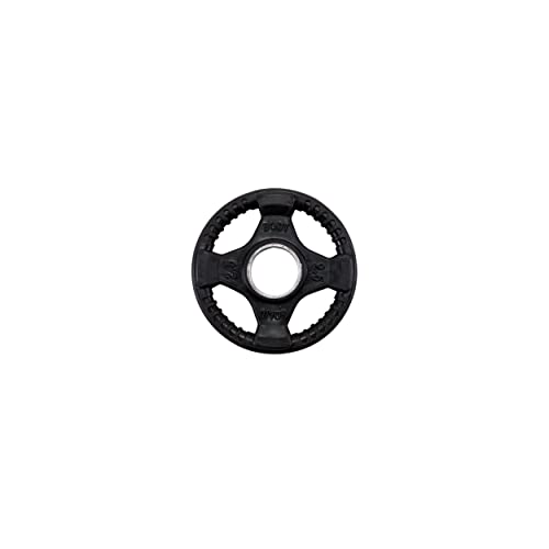 Body-Solid: Rubber Coated Olympic Weight Plate (1) with Anti-Slip Grip - Perfect for Strength Training, Home Gym, and Barbell Workouts, 2.5lb