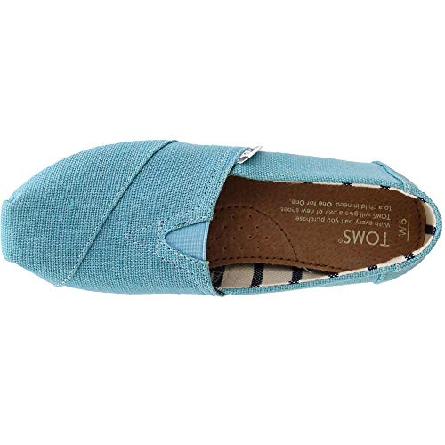TOMS Women's Classics Marine Blue Heritage Canvas 10011663 Women's Size 5