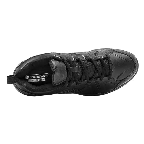 New Balance Men's 608 V5 Casual Comfort Cross Trainer, Black/Black, 10.5 X-Wide